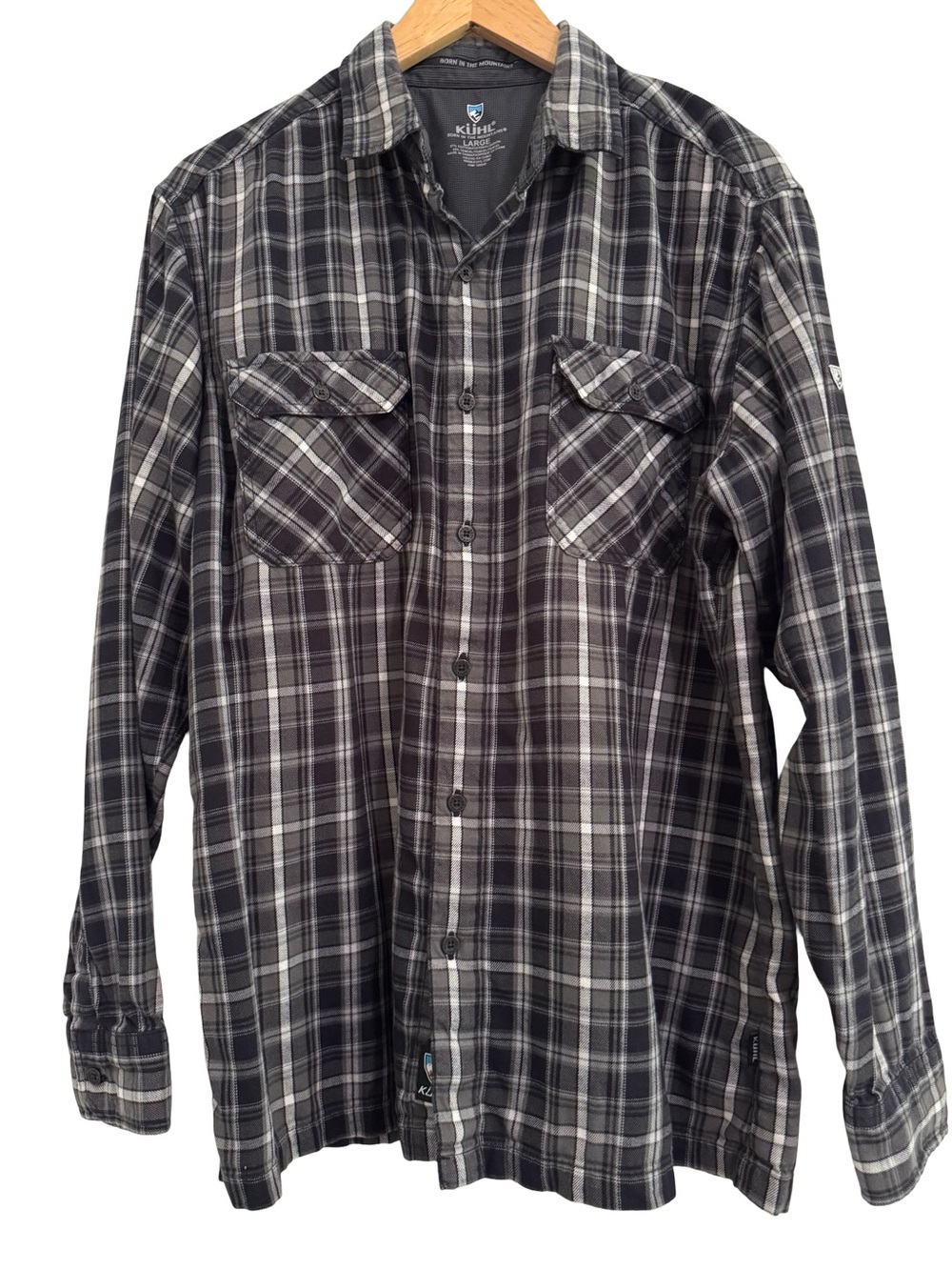 Kuhl Dillingr Flannel Button Down Large